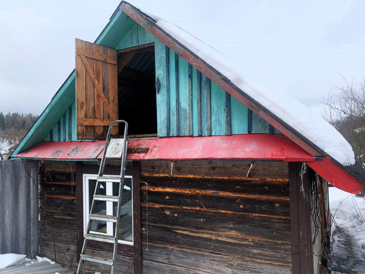 Баня горела в деревне под Логойском