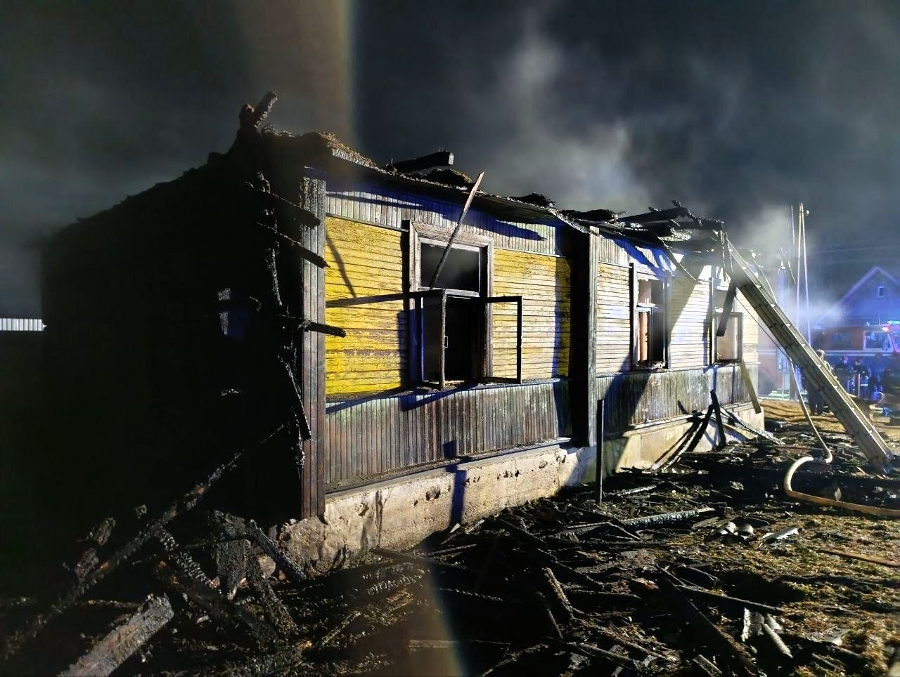 Мужчина получил ожоги при тушении дома в Воложинском районе