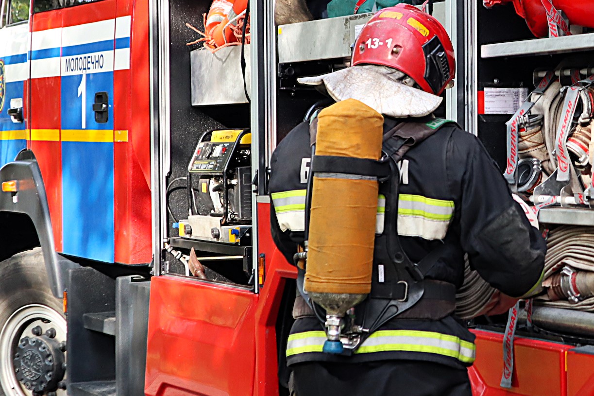 В Молодечненском районе загорелась баня