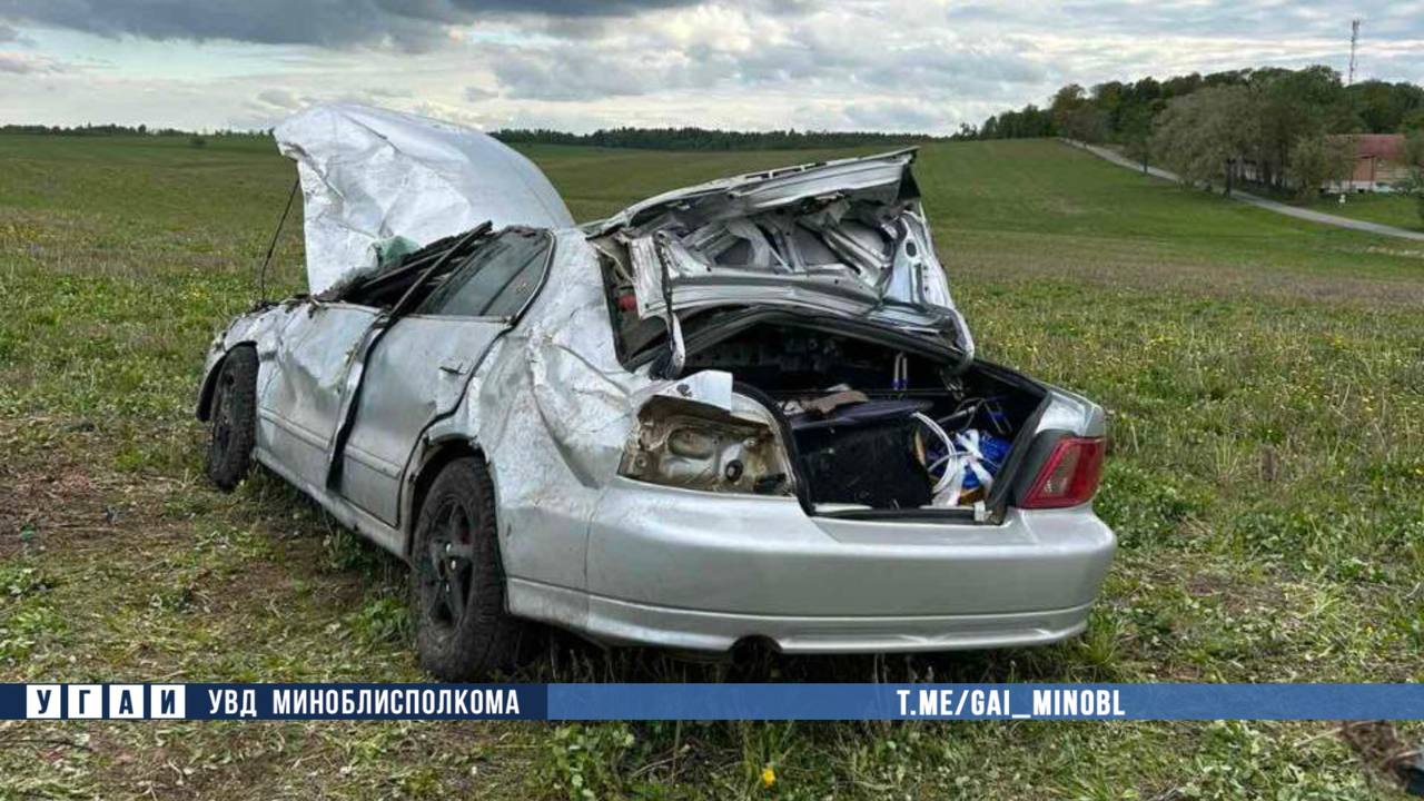 В Вилейском районе опрокинулось авто — водитель госпитализирован