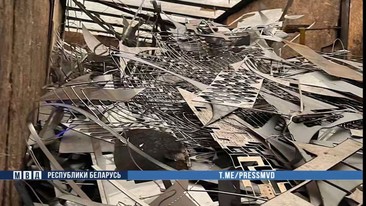 В Молодечненском районе пресекли вывоз крупной партии металла на сумму более 56 тысяч рублей