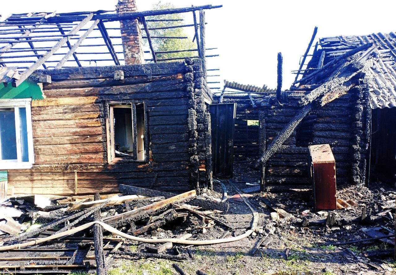 Дом остался без крыши в деревне под Молодечно