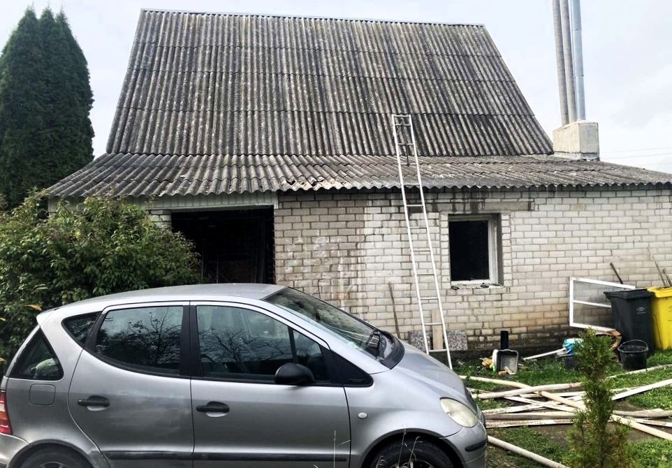 Стены и веранду жилого дома в Ошмянах повредил пожар