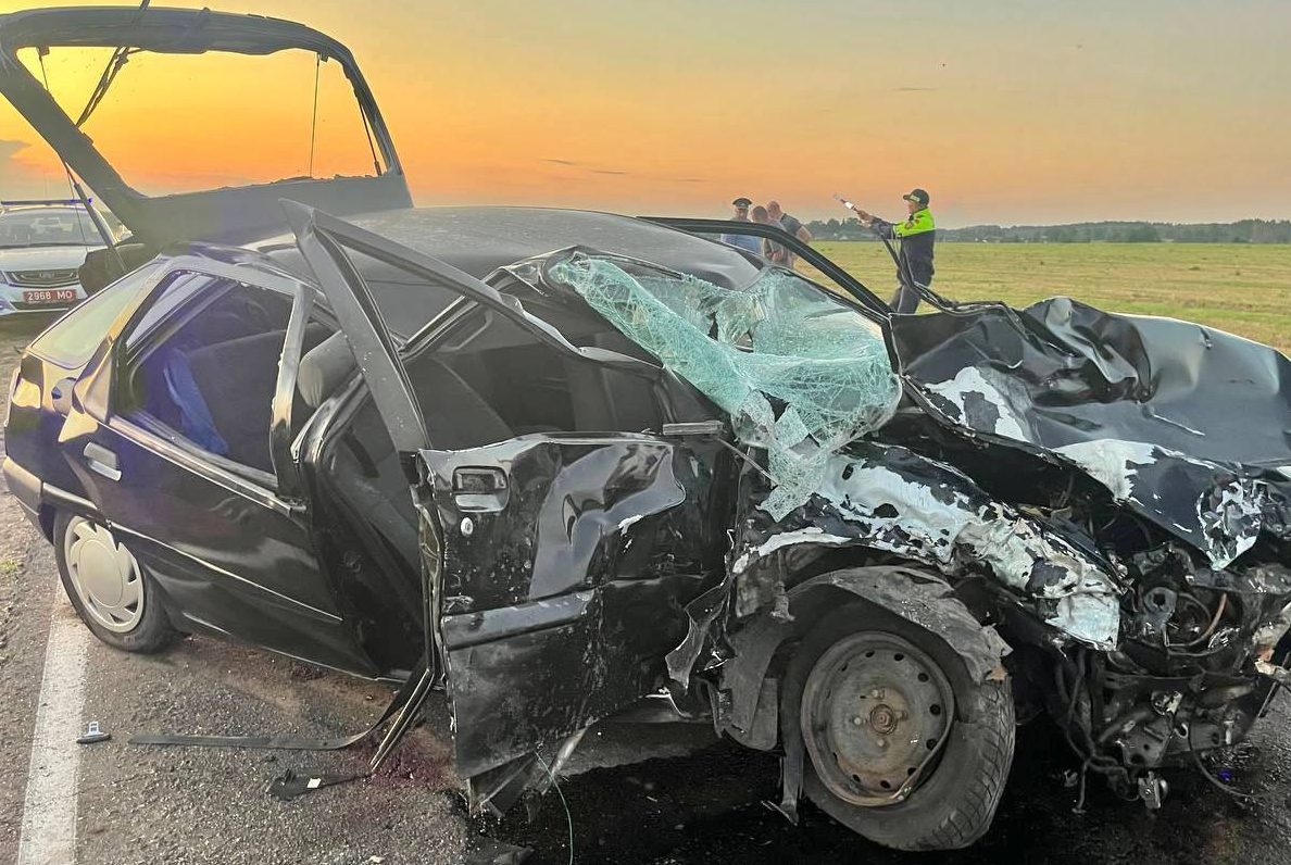 Лобовое ДТП в Вилейском районе. Есть пострадавшие 