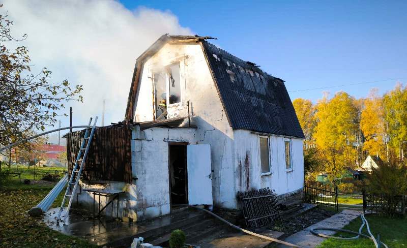 В садовом товариществе Сморгонского района горел дом