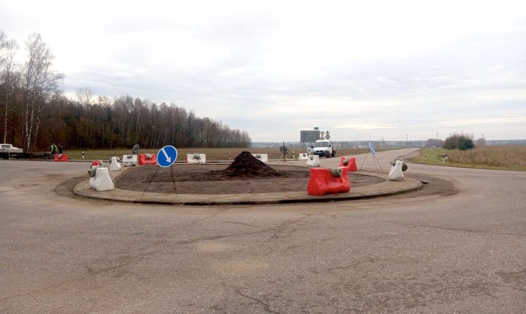 Перекресток возле агрогородка Илья в Вилейском районе преобразуют в круговой