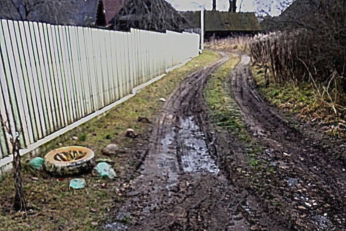 «Детский врач добиралась к нам по кустам около километра». Квест дорожной грязи преодолевает мама с тремя детьми в деревне под Молодечно