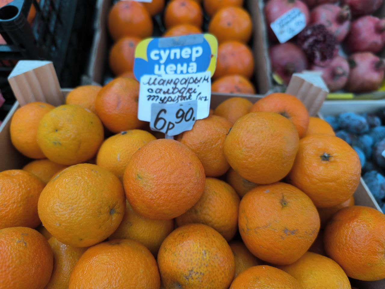 Разница в 7 рублей за кило — сравнили цены на мандарины в Молодечно