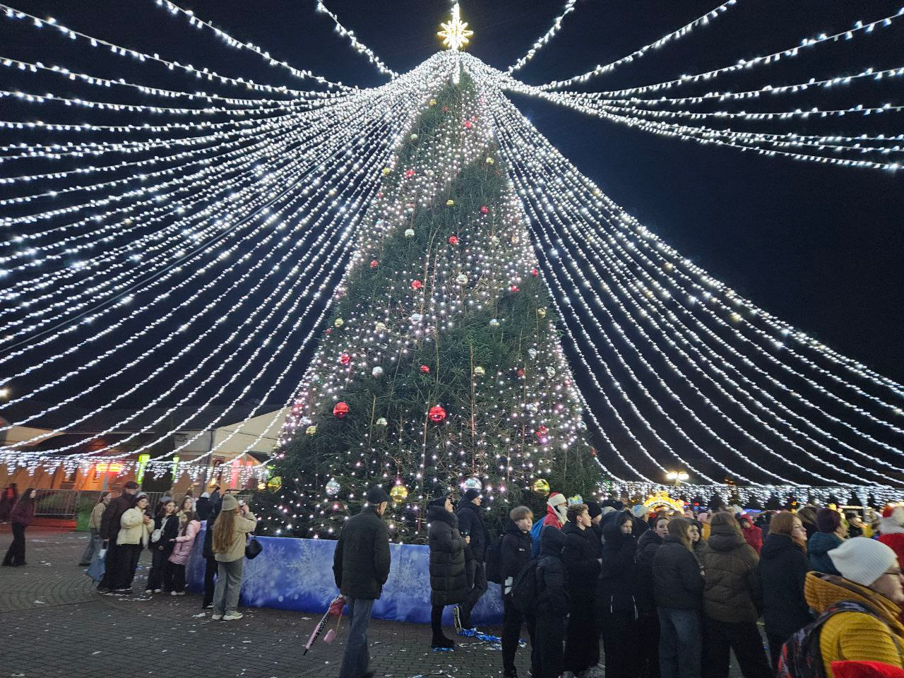 В Сморгони ёлку зажигали всем городом