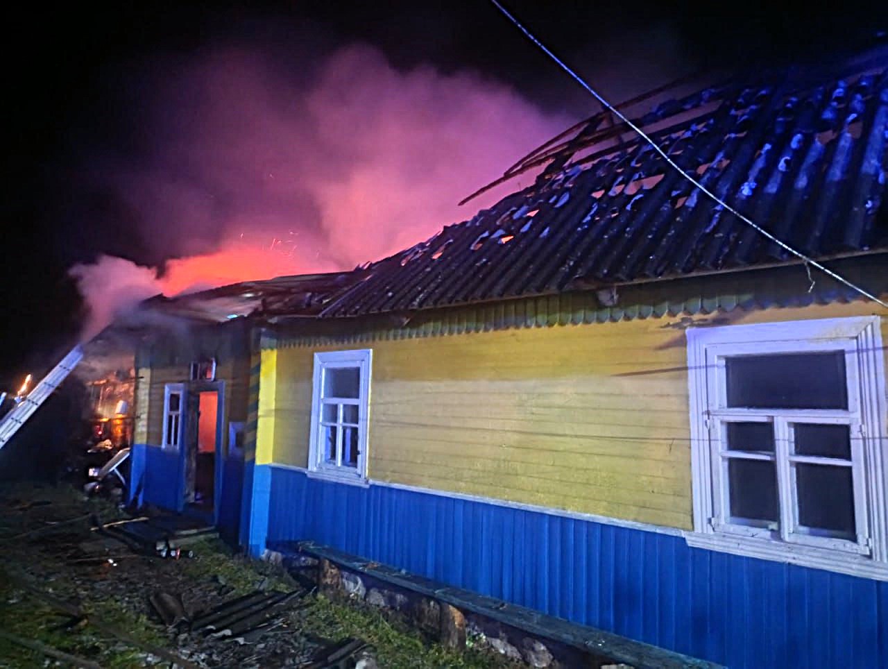 Пенсионер в Вилейском районе обгорел, спасаясь от пожара