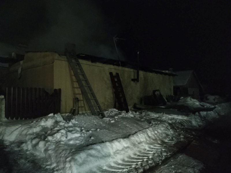В Сморгонском районе горела баня