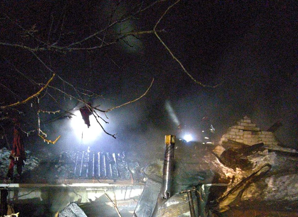 Блочный сарай горел в Молодечно за час до полуночи