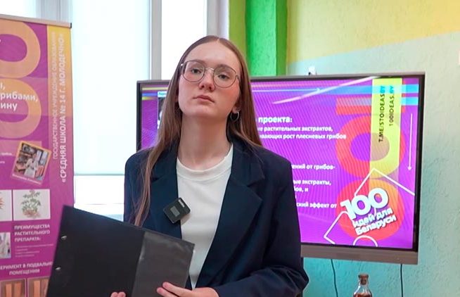 Школьница из Молодечно предложила использовать золотарник для защиты древесины от плесени