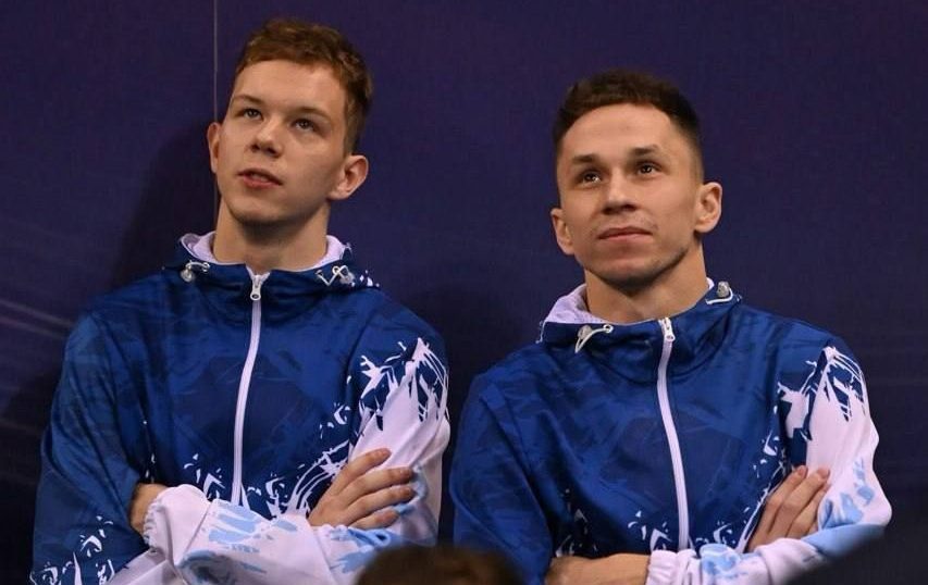 Вилейчанин Иван Литвинович и Андрей Буйлов победили в синхронных прыжках на первом этапе Кубка мира в Баку