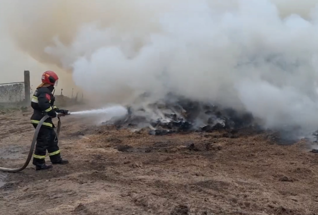 Пожар произошёл на льнокомбинате в Воложине