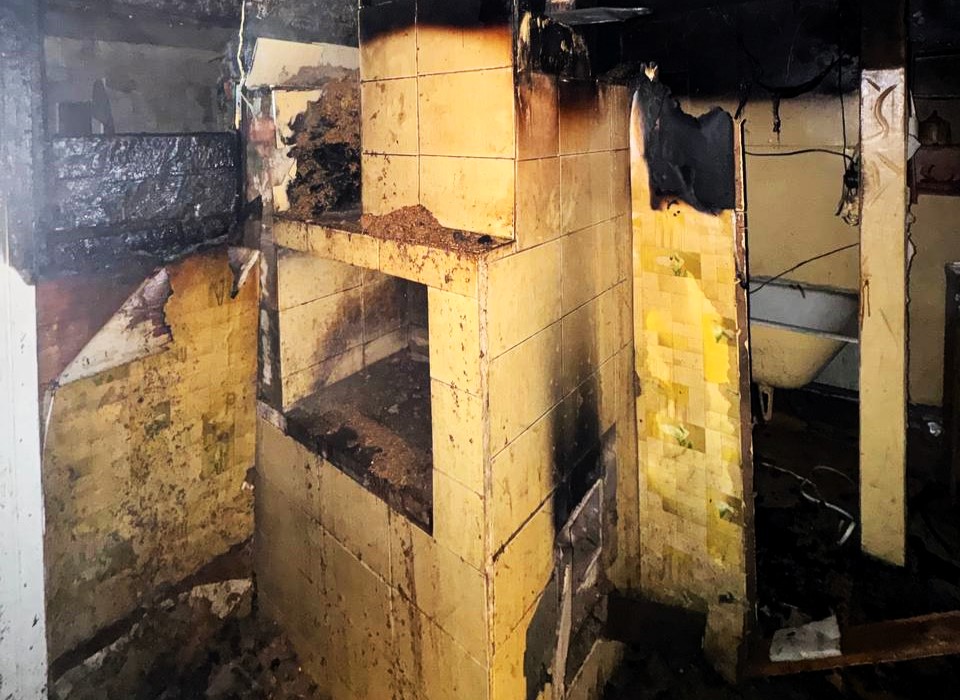 В пустующем логойском доме кто-то протопил печь до пожара