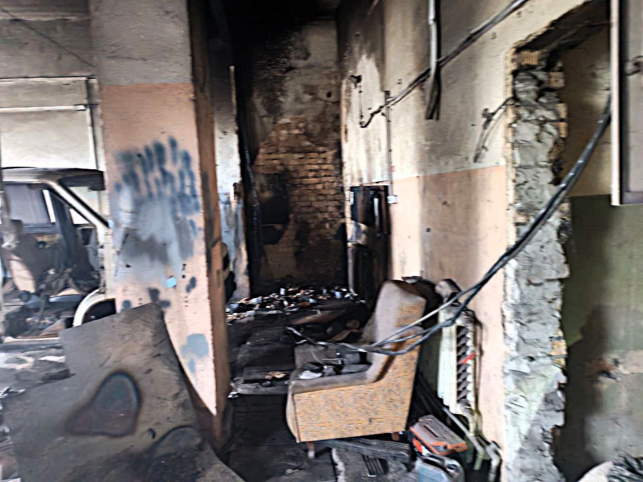 Гараж горел в Молодечно