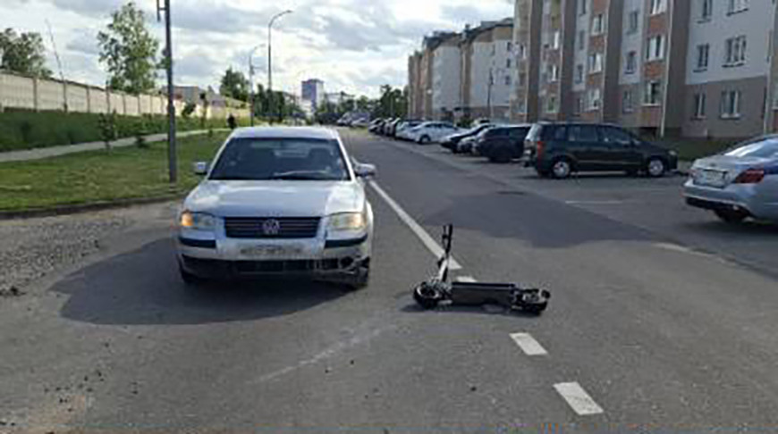 Автомобиль сбил мальчика на самокате в Сморгонском районе