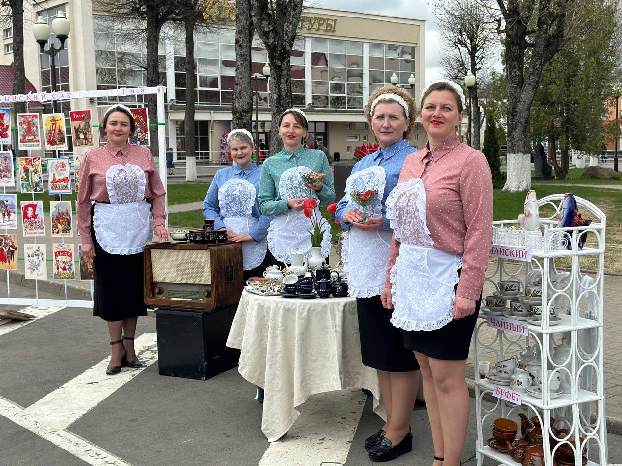 В Вилейке создали атмосферу СССР и запустили фонтан
