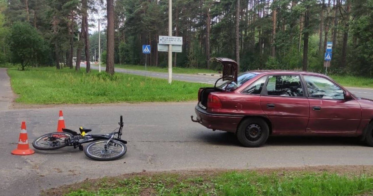 В Вилейке в ДТП пострадал велосипедист