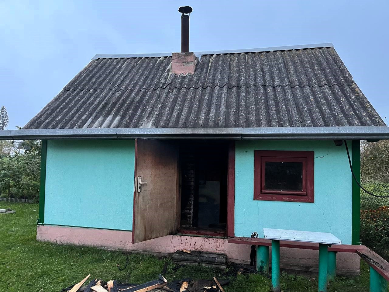 Баню в Воложинском районе потушили до приезда спасателей